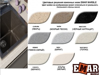 Мойка ЕМАР Marble EMM-171 2185 - фото 16866