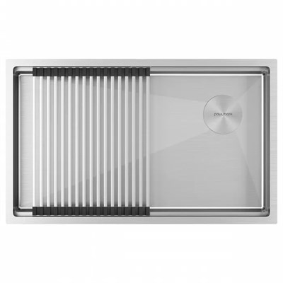 Кухонная мойка Paulmark NEXT-PRO 74 UNI, артикул PM707445-BS Цвет Брашированная сталь 11704