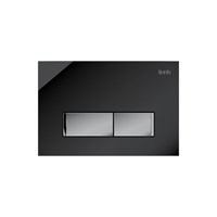 Клавиша смыва универсальная IDDIS UNG10GBi77 черное стекло