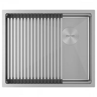 Кухонная мойка Paulmark NEXT-PRO 54 UNI, артикул PM705445-BS Цвет Брашированная сталь 11706