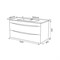 Тумба с умывальником (раковиной) для ванной комнаты подвесная, 100 см, белая IDDIS CLO10W1i95K 3750