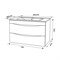 Тумба с умывальником (раковиной) для ванной комнаты подвесная, 80 см, белая IDDIS CLO80W0i95K 3756