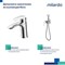 Смеситель для ванны с верхним душем Milardo Rora глянцевый RORSB4FM06 6779