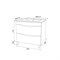 Тумба напольная с умывальником IDDIS Cloud 60 см CLO60WFi95K 6793