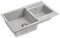 Кварцевая мойка Paulmark для кухни PM238250 BE / QU / WH / GRM / DG / BLM / BL 775x495 мм 6593